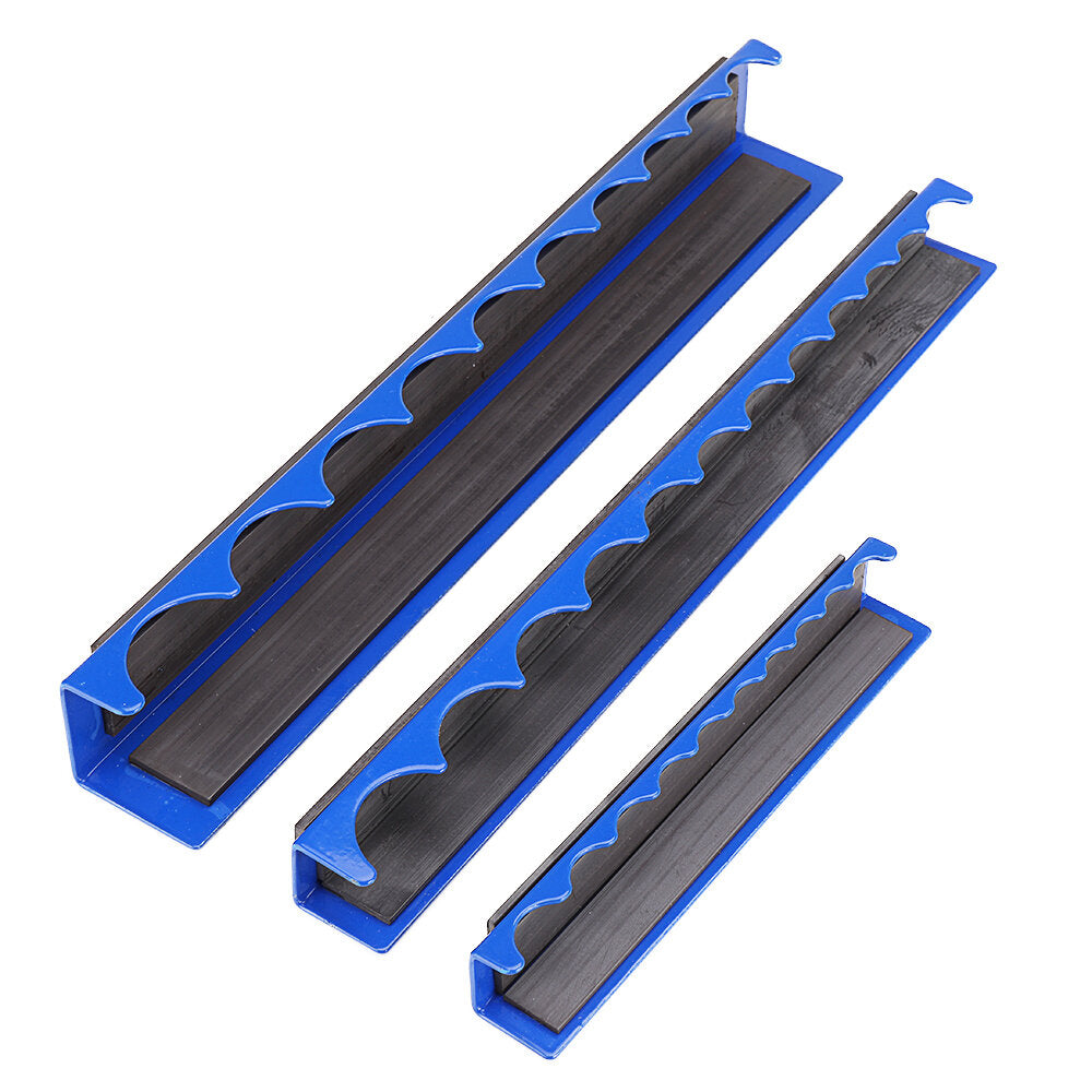 3 stuks magnetische socket houder voor 1/4 3/8 1/2 inch socket adapters opslag plank organizer: