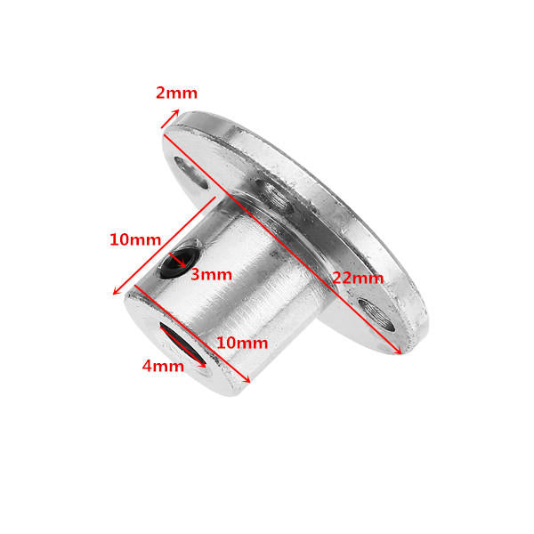 4mm flens koppeling stalen stijve flens plaat as connector optische as ondersteuning vaste zitting