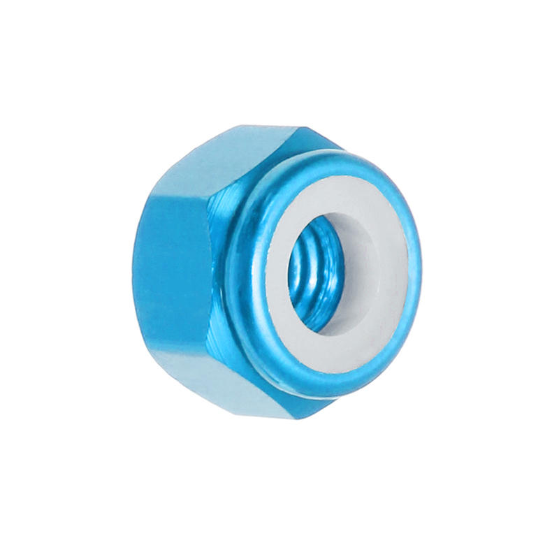 m3an1 10 stuks m3 moer zelfborgend nylon zeskantmoer aluminiumlegering multicolor
