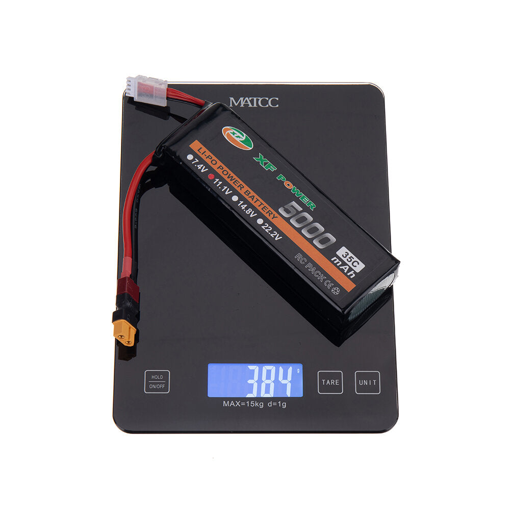 xf power 11.1v 5000mah 35c 3s lipo batterij t deans plug met xt60 adapter plug voor rc drone