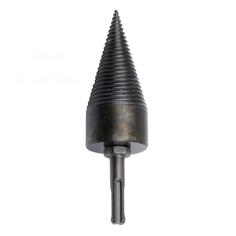 1 stuks drillpro 32 / 42mm hss ronde / vierkante / zeshoekige schacht brandhout boor splitter hout split kegel boor voor boom snijden