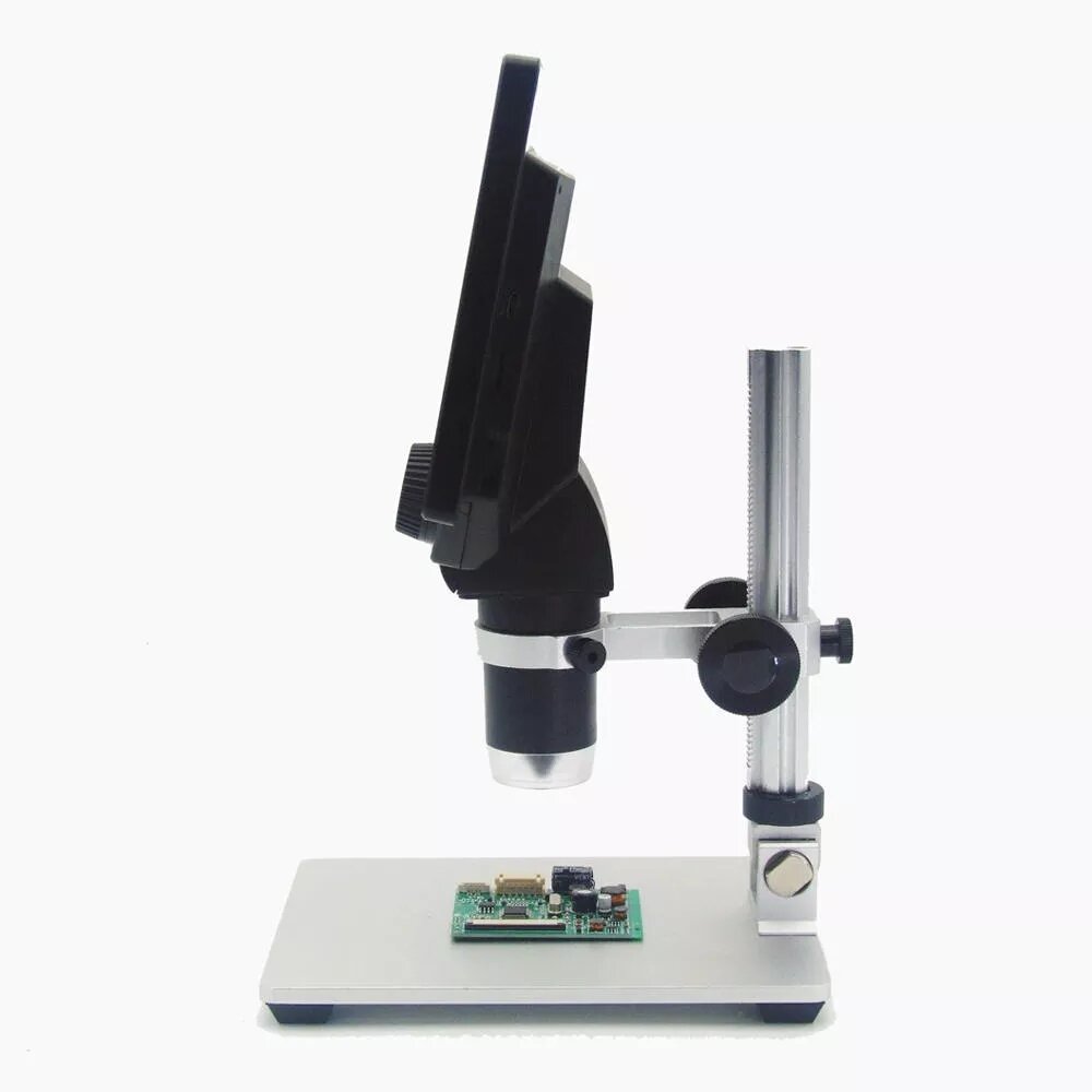 g1200 digitale microscoop 12mp 7 inch groot kleurenscherm grote basis lcd-scherm 1-1200x continue versterking vergrootglas met aluminiumlegering stand voedingsversie