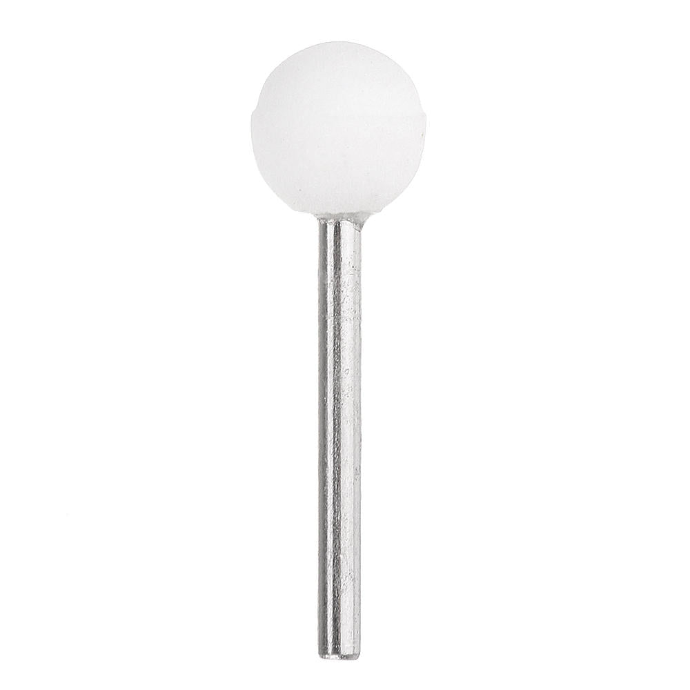 10 stuks 3x12/6x22/6x25mm schurende gemonteerde slijpsteen sferische kop wiel schuurmiddelen voor rotary tool