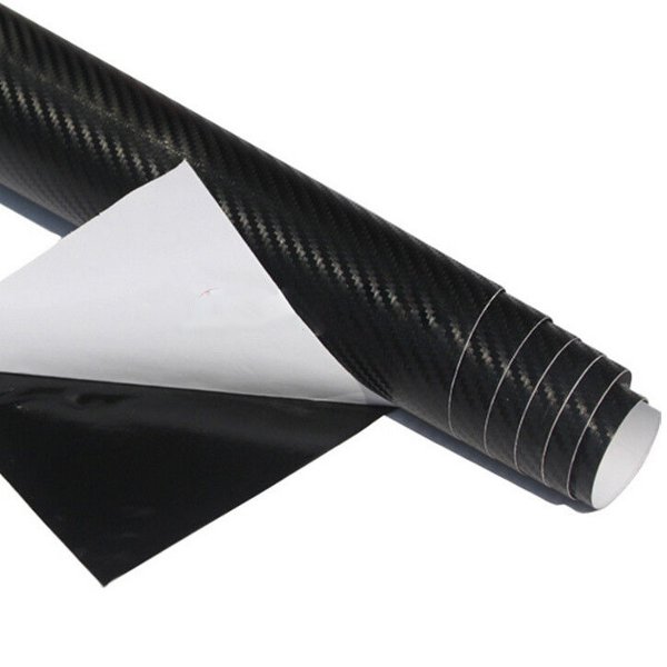 3d stereoscopische carbon fiber covering film zwart geel paars voor rc vliegtuig