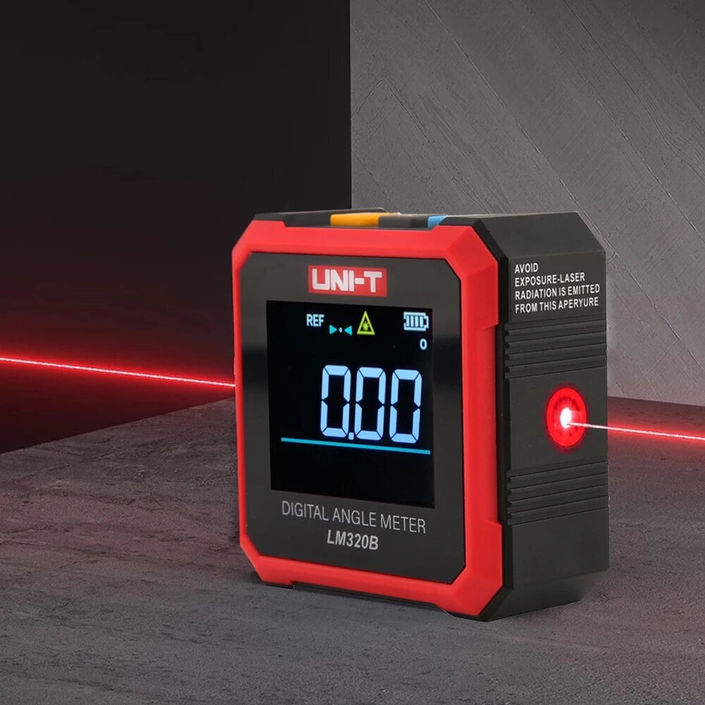 uni-t lm320b dual laser digitale gradenboog 4*90° inclinometer 4-zijdig magnetische bodemhoek gauge level meter meetinstrumenten