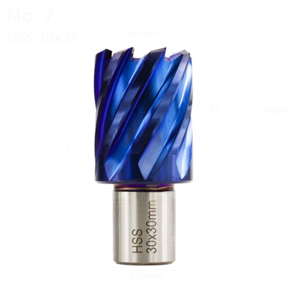 12-42mm snijdiameter hss gatopener kernboor weldon shank nano blauw gecoate ringvormige snijder holle boor metaalboor