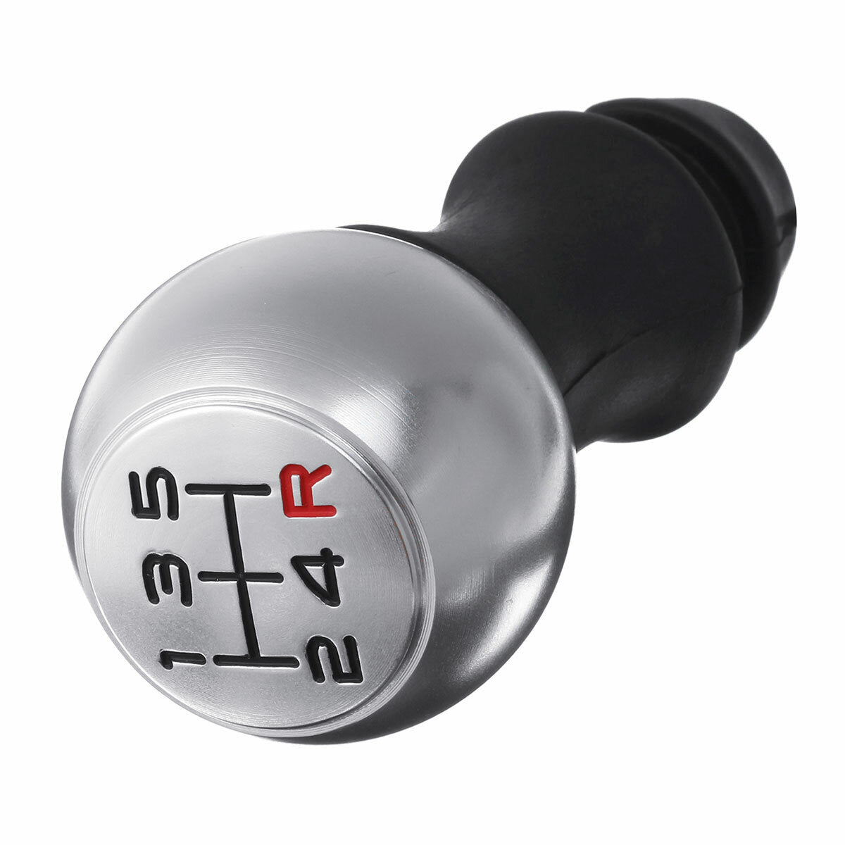 5 speed pookknop shifter mat chroom voor peugeot 106206306207307407