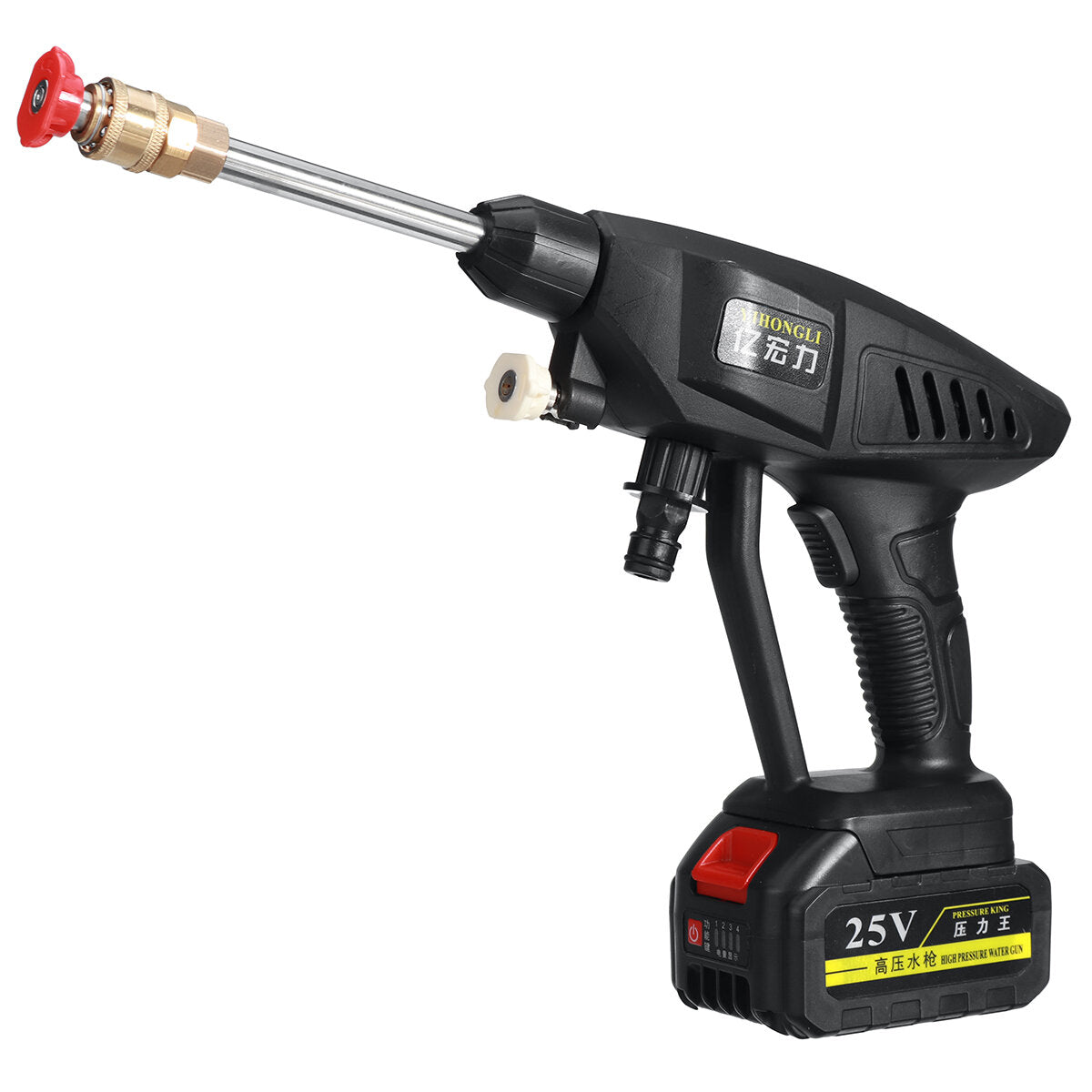 draadloze hogedrukreiniger auto washine pistolen spray washer water cleaner w/12v/25v battery