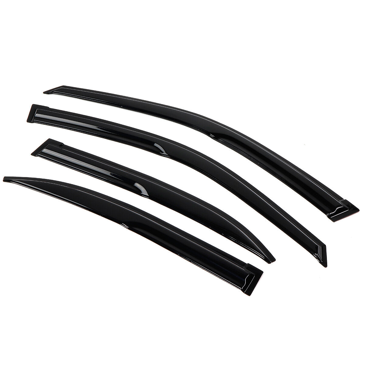 4 stuks voor honda civic 4dr sedan jdm golvend mugen stijl 2001-2005 plastic exterieur visor vent shades venster zon regen guard deflector