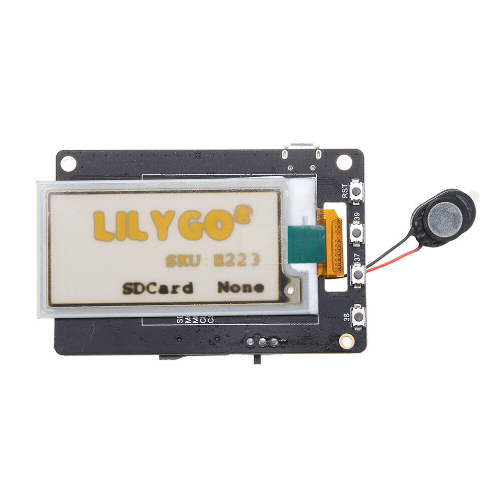 lilygo ttgo t5 v2.4.1 esp32 2.13 inch elektronische gele zwart-witte inkt e-paper schermmodule met luidspreker