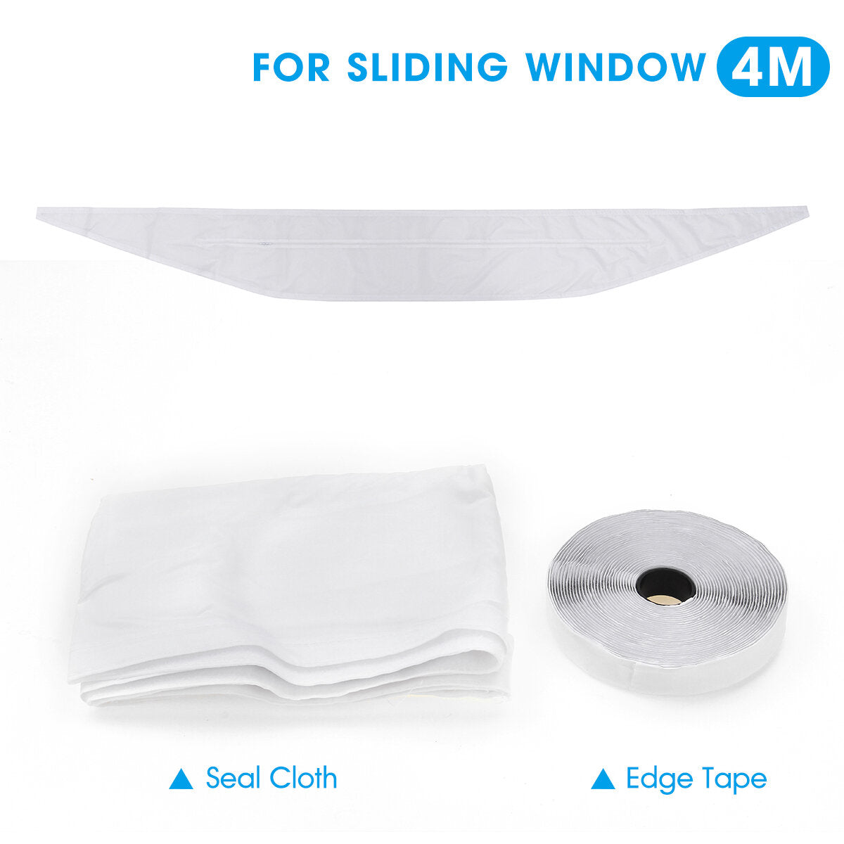 raam schuifdeur afdichting doek luchtvergrendeling met plakband voor draagbare airconditioners