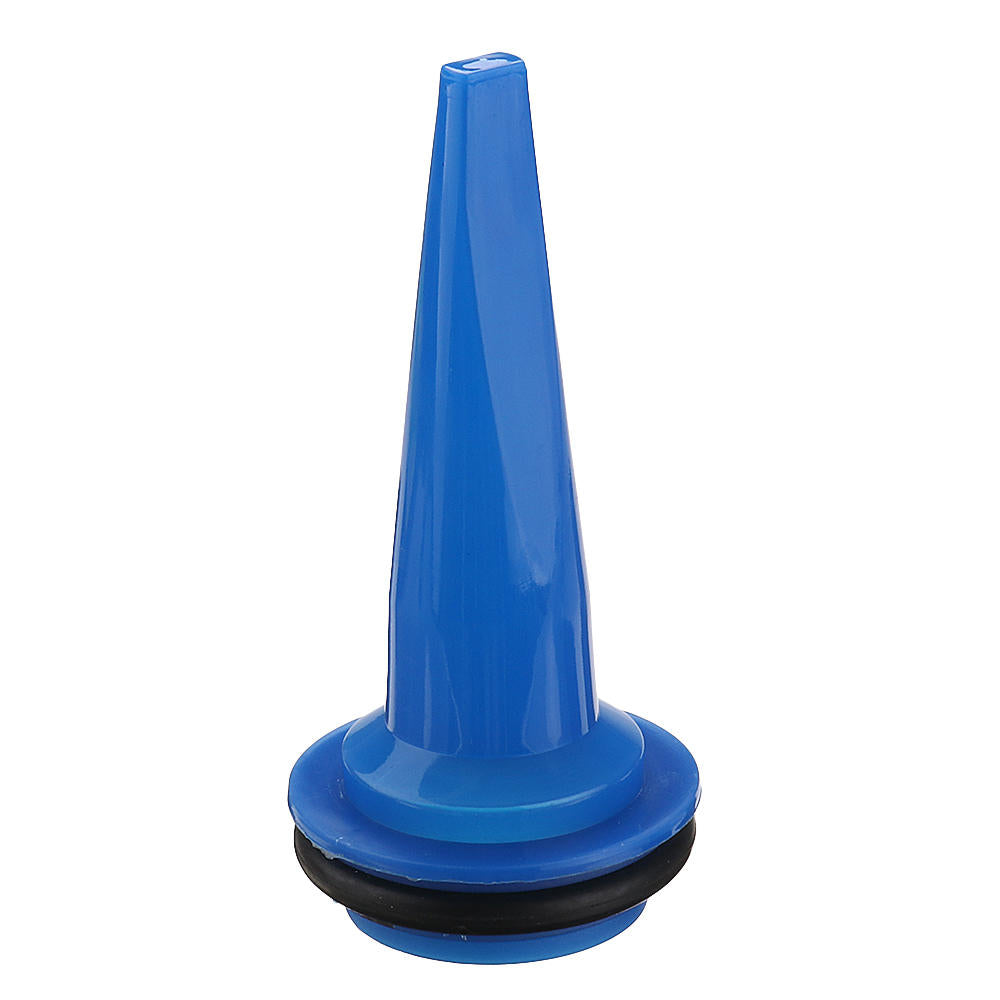 4 stuks lijm nozzle tip platte kop met schort voor pneumatisch lijm soft glas lijm pistool