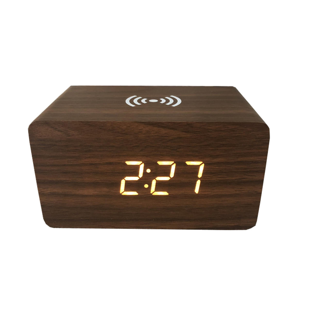 digitale thermometer led-bureauwekker met draadloze oplader voor telefoon