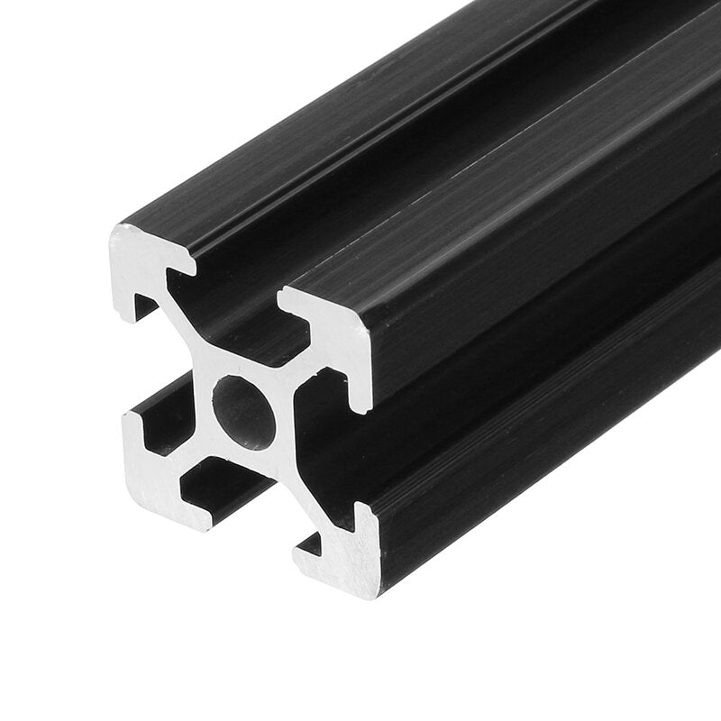 200 mm lengte zwart geanodiseerd 2020 t-sleuf aluminium profielen extrusiekader voor cnc