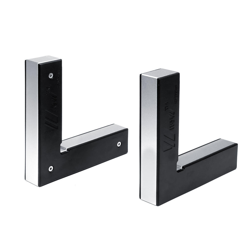 2 stuks aluminium haakse precisie klemmen vierkanten 127x127mm 90 graden machinist positionering houtbewerking klemgereedschap