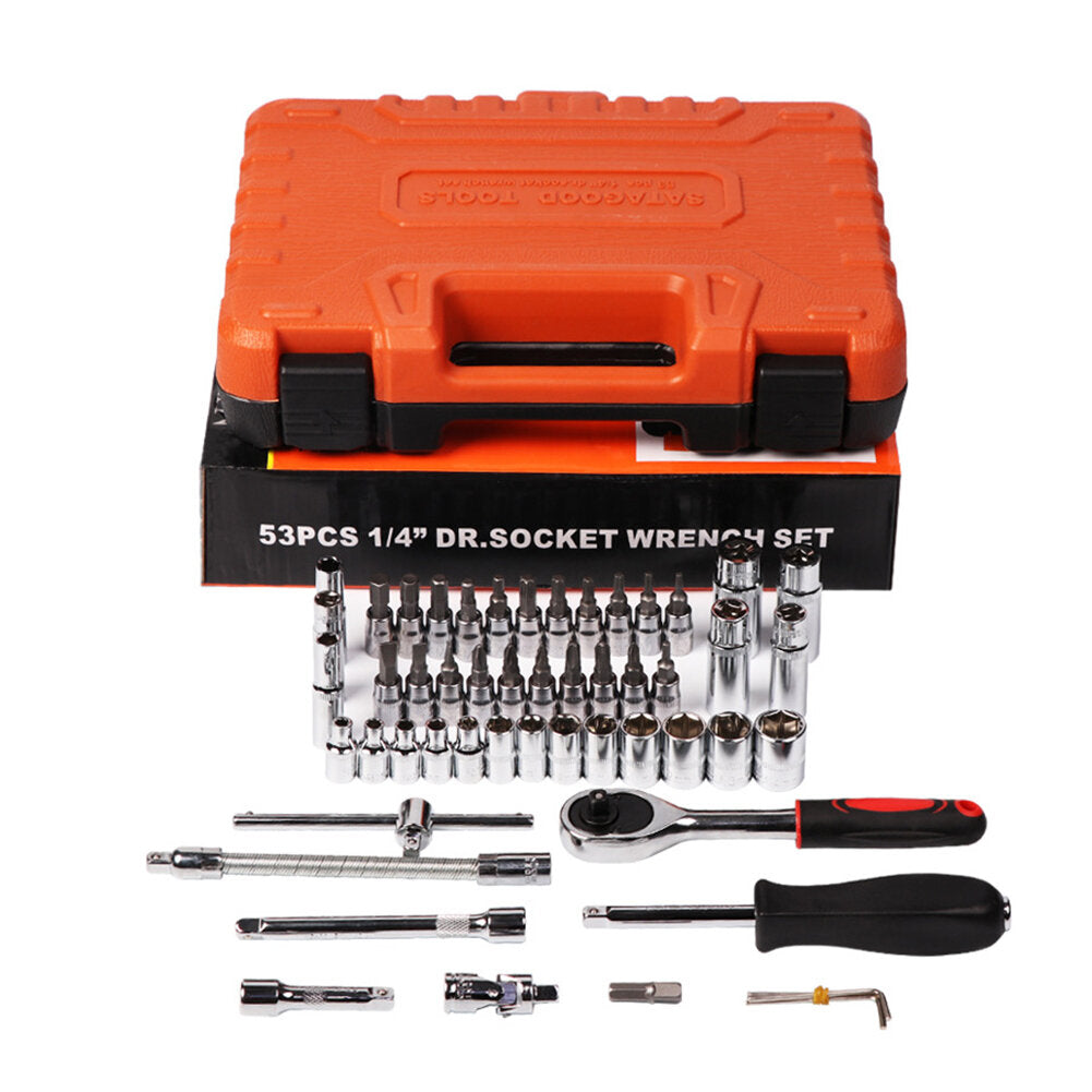 53 stuks voertuig tool combinatie set voertuig kleine nood hardware tool set