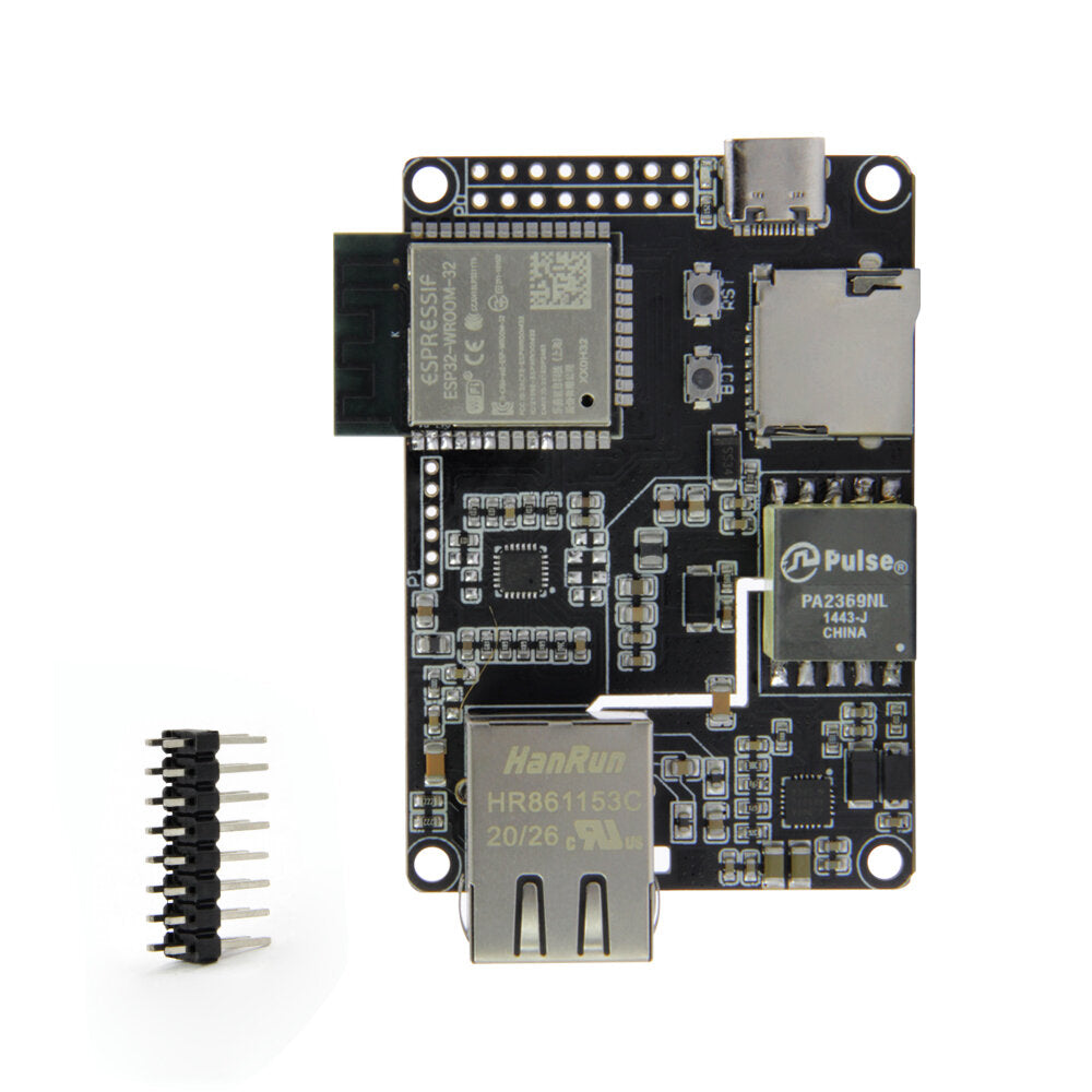 lilygo® ttgo t-internet-poe esp32-wroom lan8720a chip ethernet adapter and downloader expansion board programmable hardware