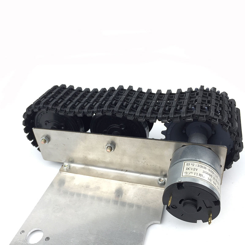 Rc Rupsband aluminium robot chassis tank rc radiografische smart auto met rupsband ...