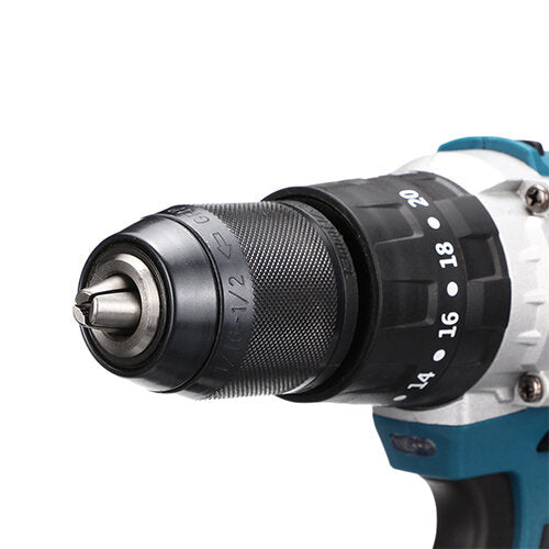 520n.m 4000rpm 3 in 1 elektrische draadloze hammer klopboorschroevendraaier met led-batterij