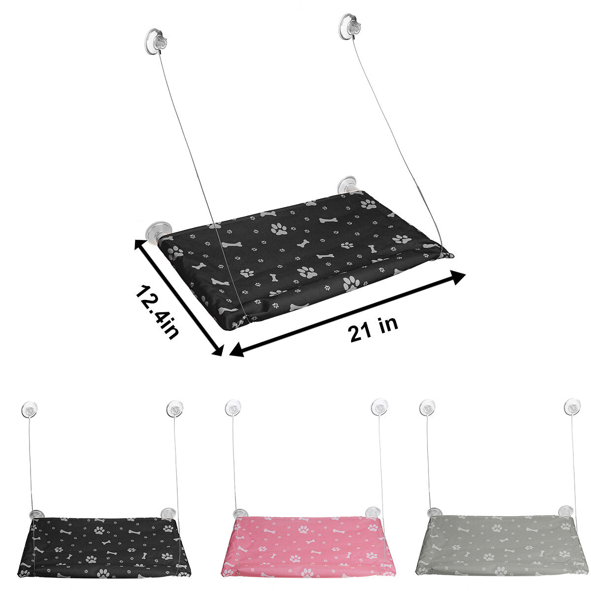 pet cat window hangmat ophanging zuignap opknoping baars bed zonnebaden