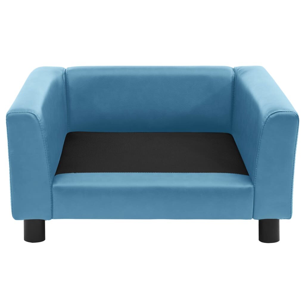 hondensofa 60x43x30 cm pluche en kunstleer turquoise