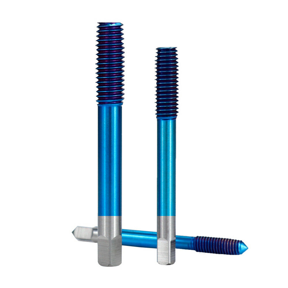 blauw nano fluteless forming machine taps m2-m12 metrische machinestop tap extrusiekranen hss draad schroef kraan boor