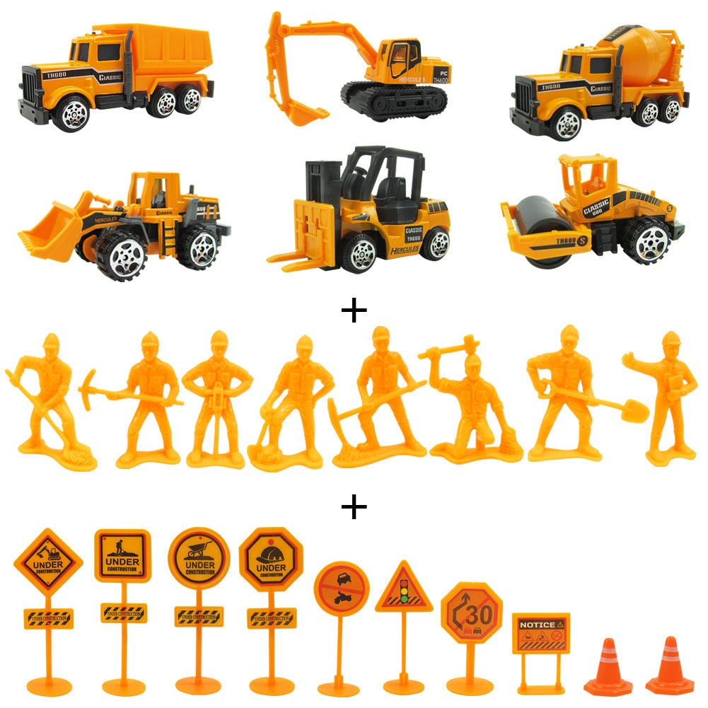Graafmachine Stickers Een Bulldozer, Kiepwagen, Graafmachine En Bulldozer Kiepwagen Graafmachine En Betontruck