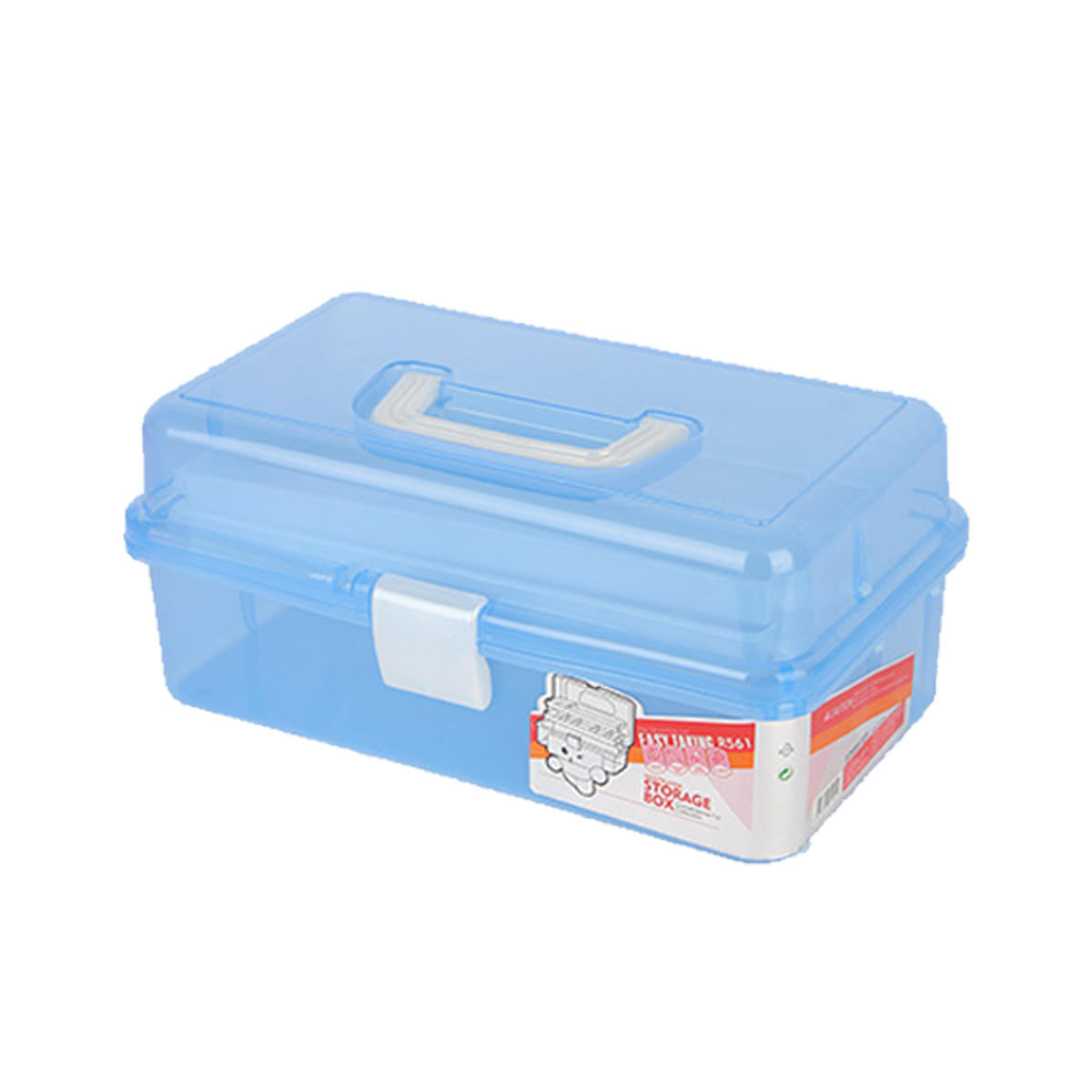 doorzichtige plastic craft make-up organizer sieraden opbergvak gereedschap box case