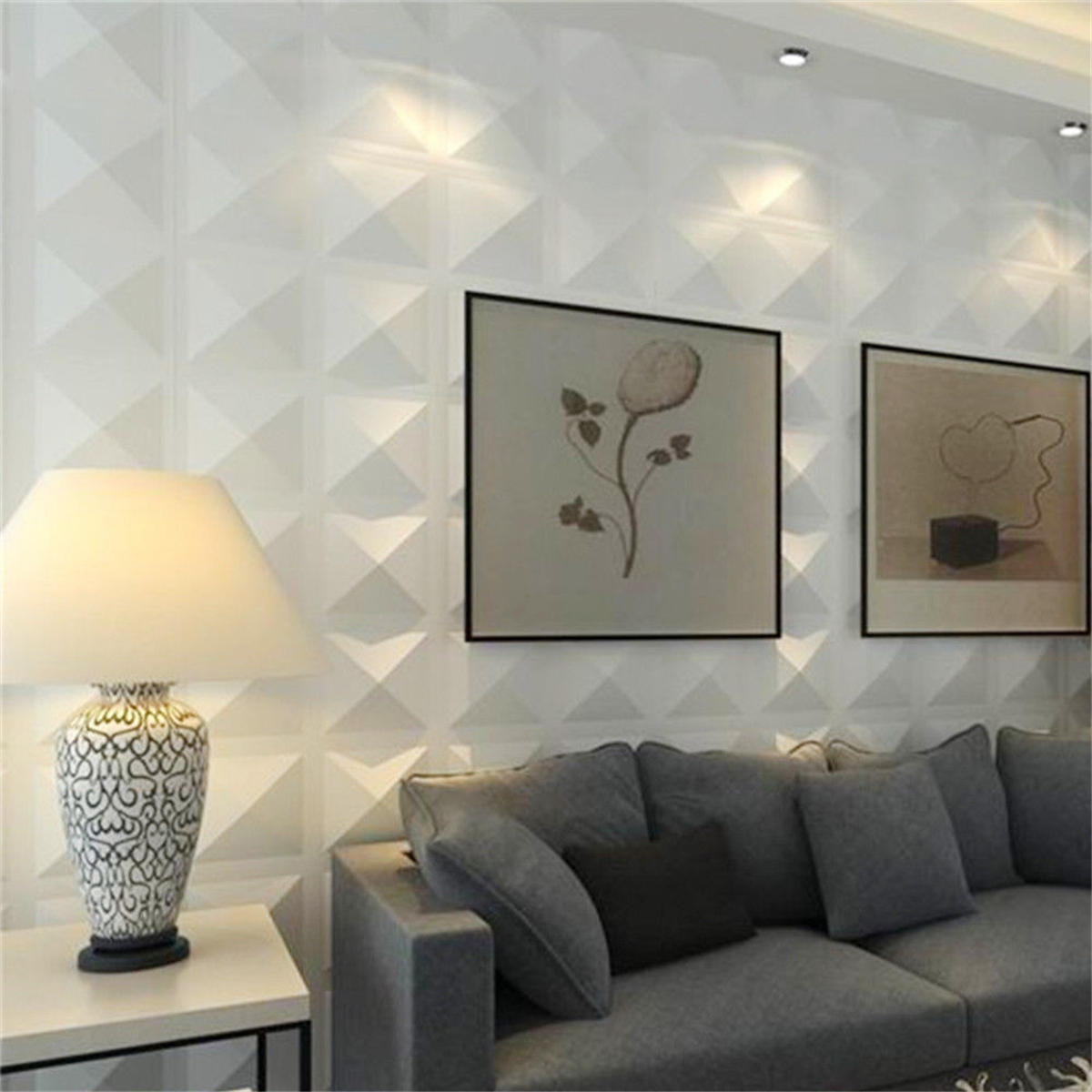 12 stks/set 3d wandpaneel decoratie plafond tegels behang achtergrond decor