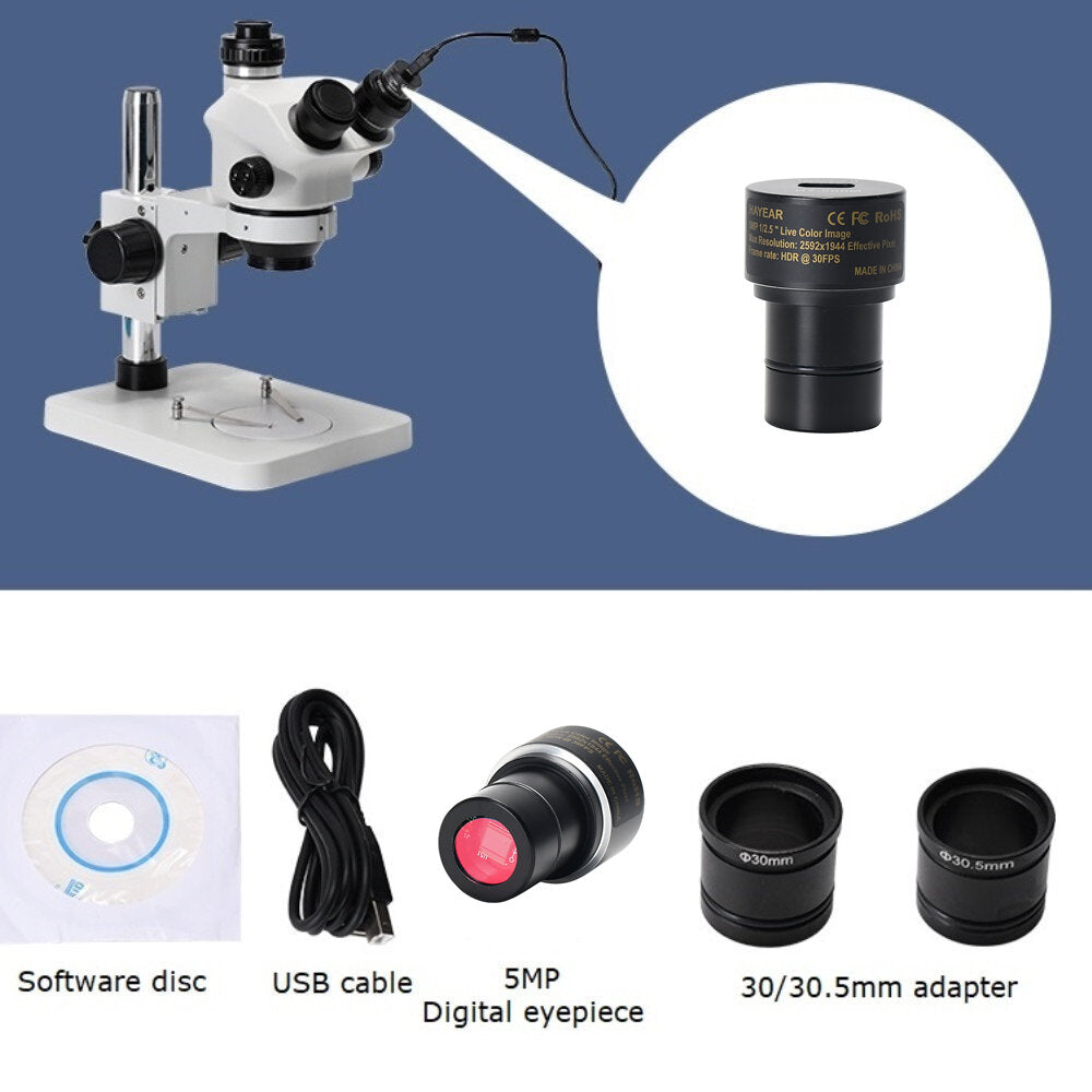 5mp cmos usb 2.0 microscoop oculaire adapter elektronische oculair hd microscoop camera voor microscopio stereo en biologische