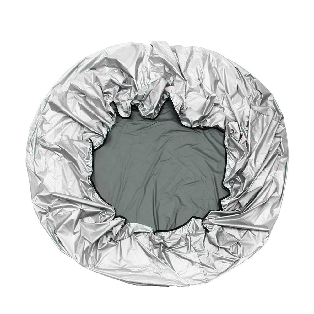 vierkante hot tub spa cover cap waterdichte protector harsh weather guard oxford stof zilver