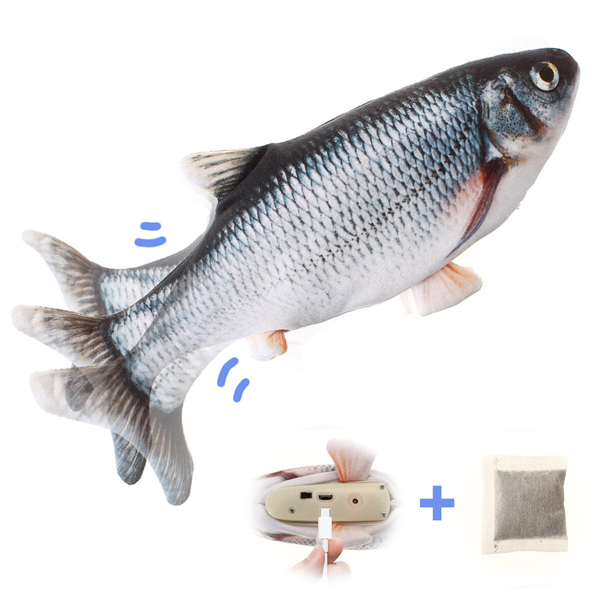 cat toy fish. catnip electric doll fish. simulation electric toy fish met usb charge. interactief speelgoed