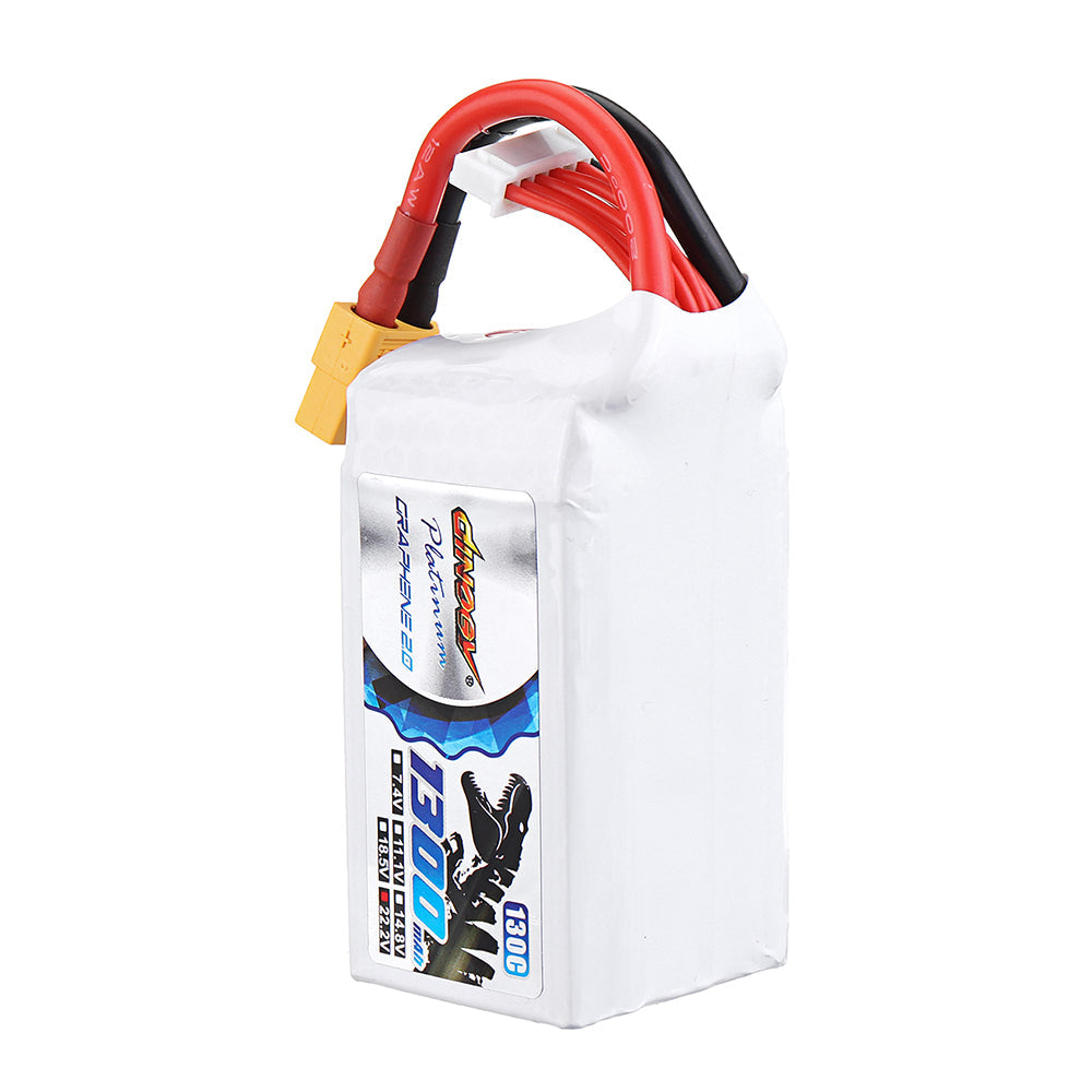 dinogy ultra graphene 2.0 22.2v 1300mah 130c 6s lipo-batterij xt60-stekker voor rc racing drone