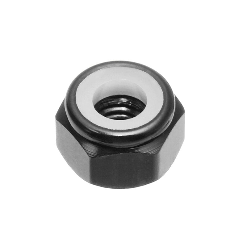 m3an1 10 stuks m3 moer zelfborgend nylon zeskantmoer aluminiumlegering multicolor