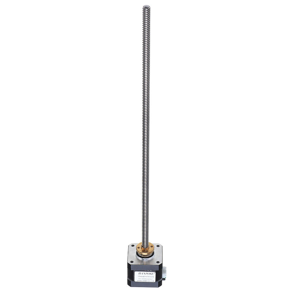 hanpose 17hs3401-s t8x8 nema 17 loodschroef stappenmotor lineaire actuatoren 34mm 1.3a 28n.cm 4-lood 42 motor 100-500mm trapeziumvormige loodschroef voor 3d-printer z-as