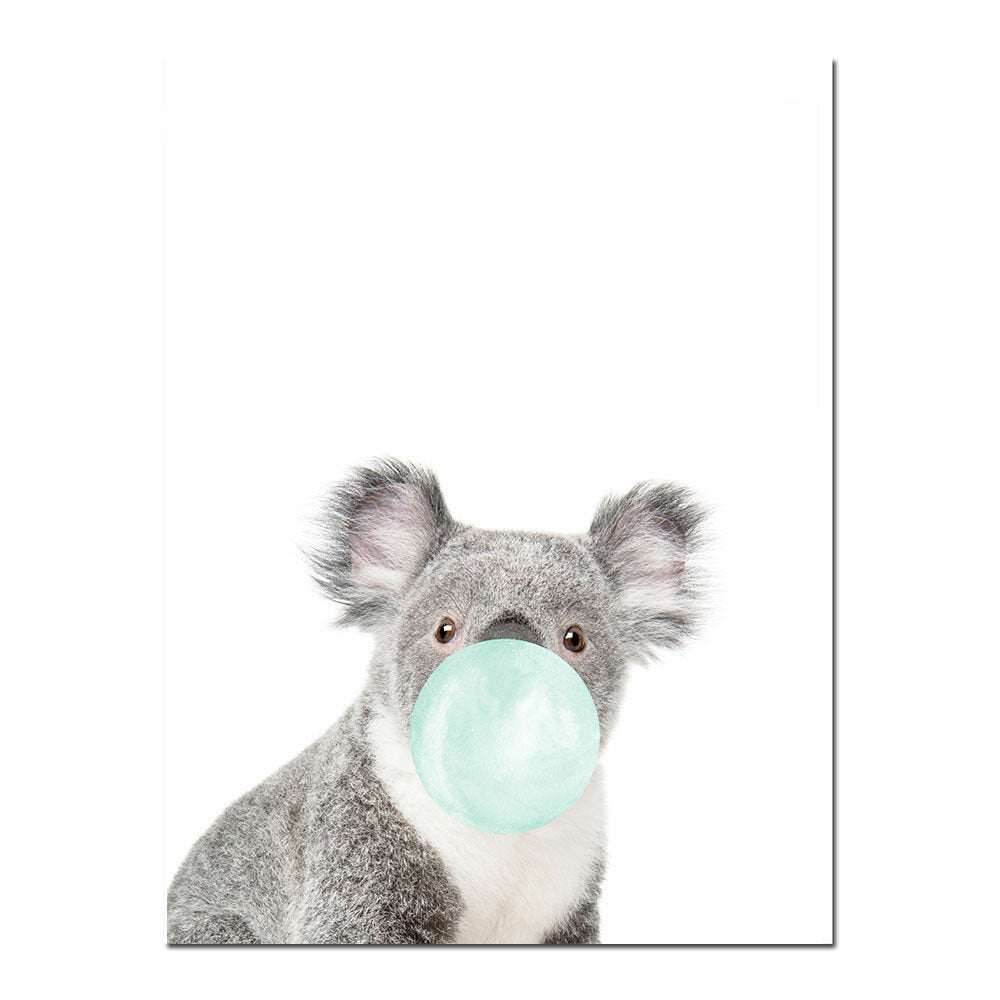 dier canvas grappige poster herten koala olifant baby art print kid slaapkamer decor