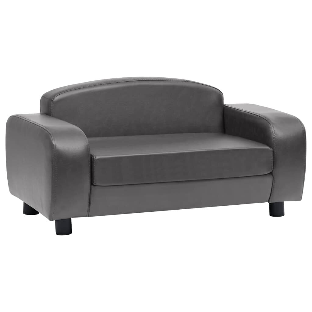 hondenbank grijs 31.5 x19.7 x15.7 kunstleer
