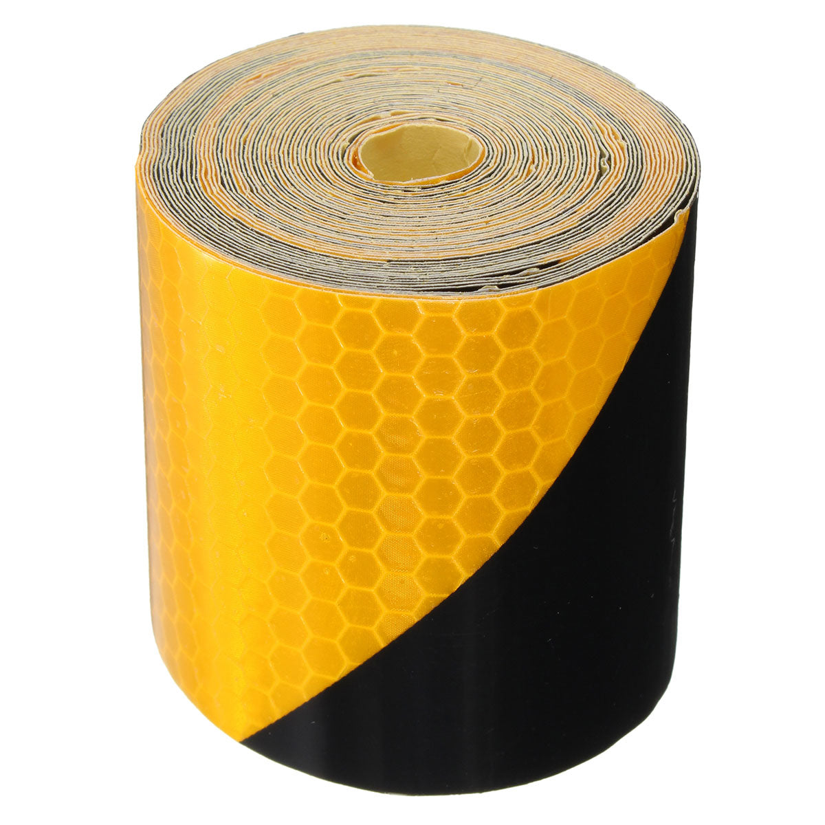 5m x 50mm stripe veiligheid reflectieve zelfklevende waarschuwing tape sticker