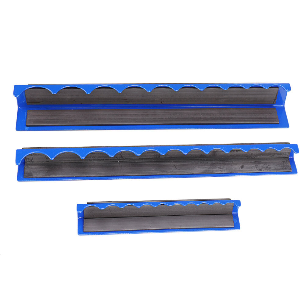 3 stuks magnetische socket houder voor 1/4 3/8 1/2 inch socket adapters opslag plank organizer: