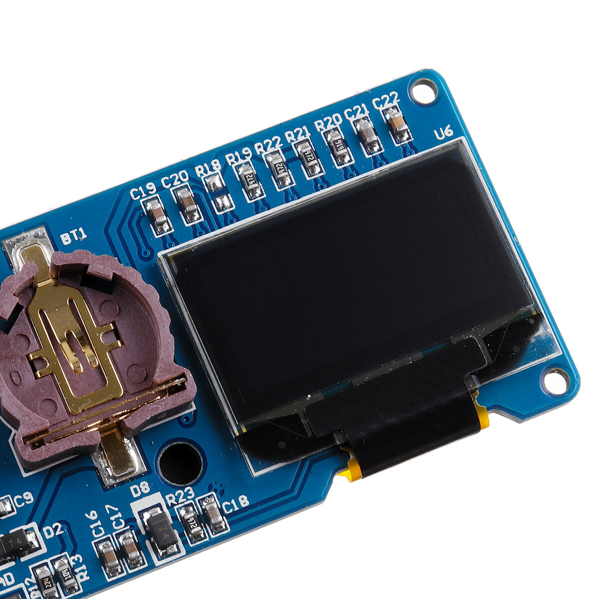 esp8266 esp-12f 0.96 inch oled-klokmodule 8266 klokontwikkelingsbord met 18650 batterijhouder ch340 chip