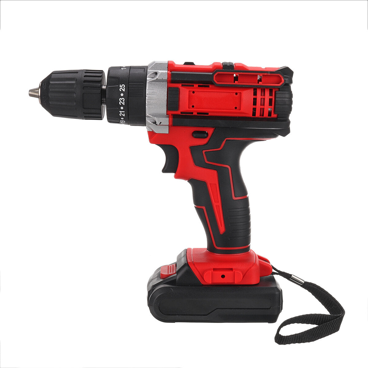 draadloze oplaadbare elektrische boorschroevendraaier led draagbaar metaal hout boorgereedschap w / 1/2 stuks batterij & opbergdoos