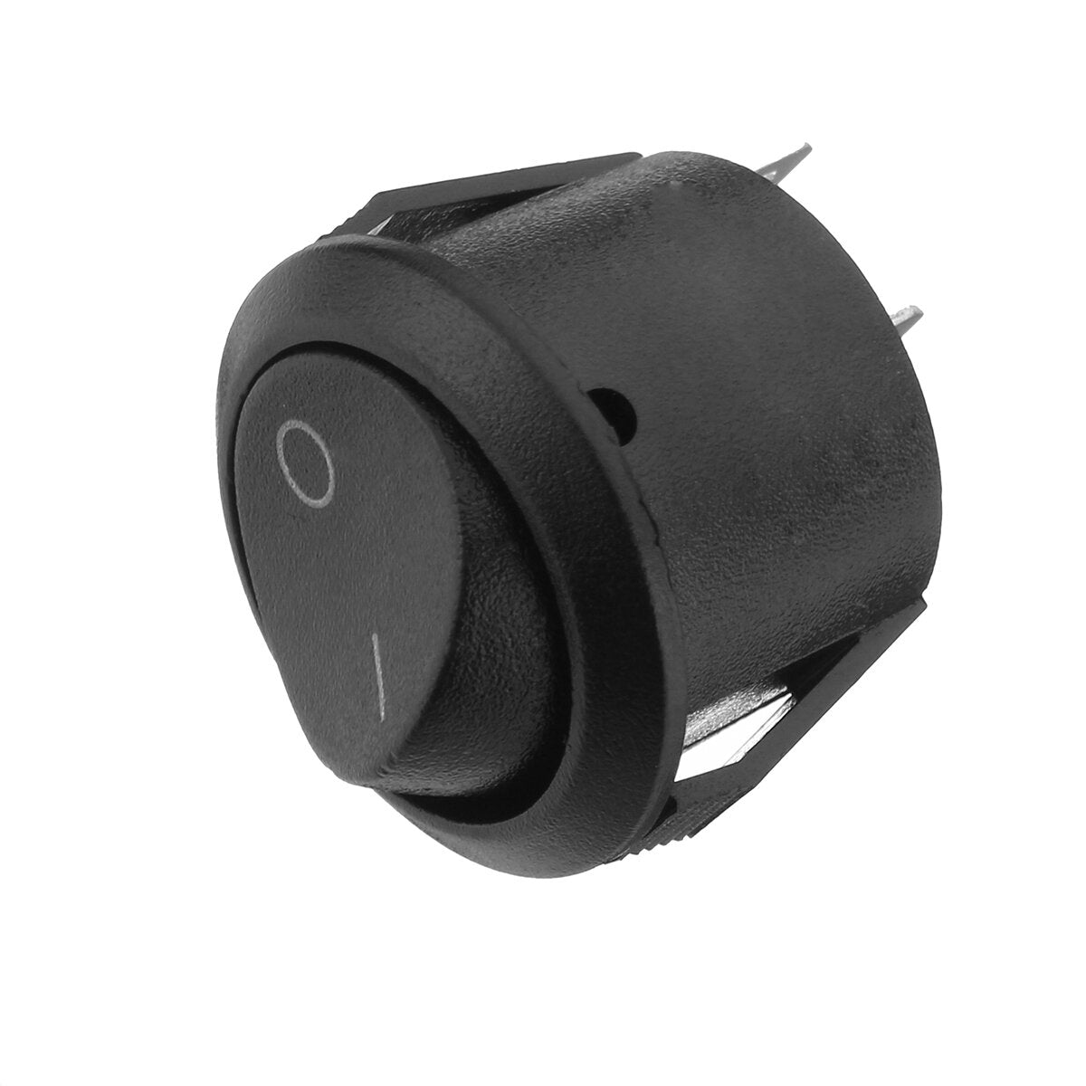 2 pin 3a / 250vac 6a / 125vac spst on-off ronde tuimelschakelaar zwart wit