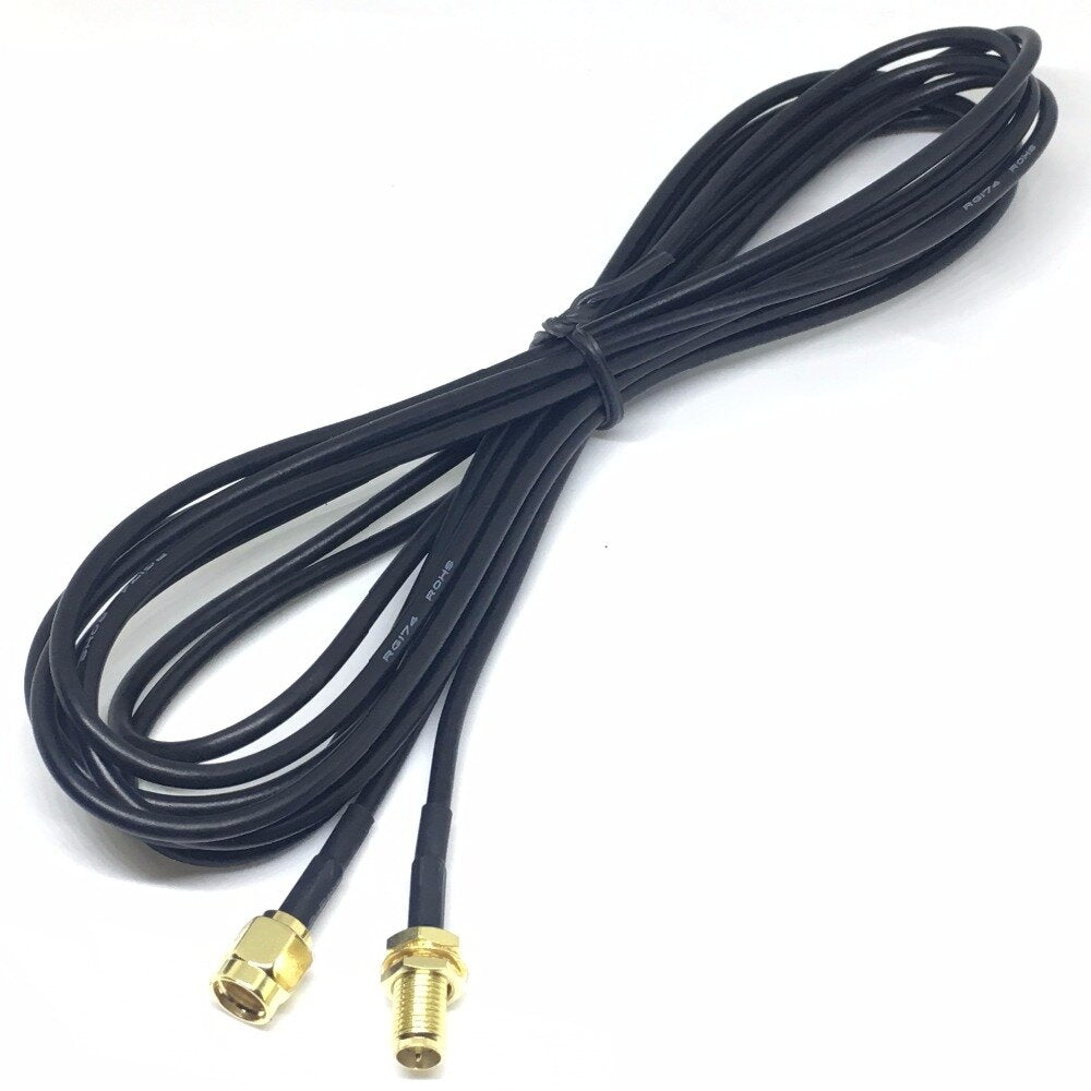 3m wi-fi antenne verlengkabel rp-sma voor wifi wan router