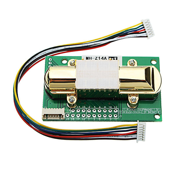 ndir co2-sensor mh-z14a pwm ndir infrarood kooldioxide-sensormodule seriële poort 0-5000ppm-controller