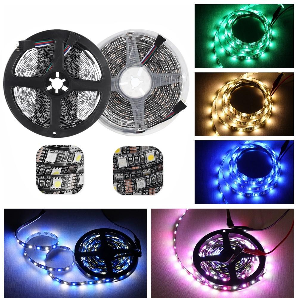 dc5v 12 mm rgbw rgbww waterdicht niet-waterdicht 5m 300led striplicht voor indoor outdoor woondecoratie
