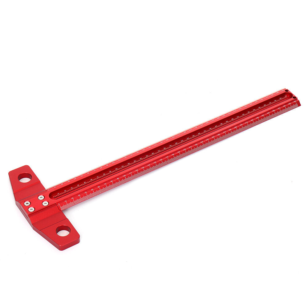 300/400/500 / 600mm houtbewerkingslijn kraspen t-type liniaal 1 mm gat gekruiste liniaal aluminiumlegering markeringsmeter