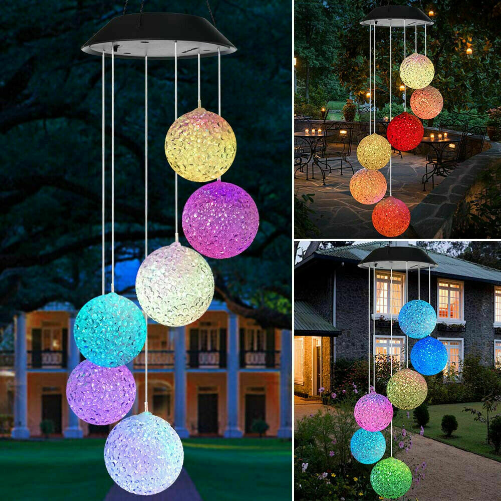 eolische hangende wind solar led-verlichting chimes powered string gazon tuinlamp
