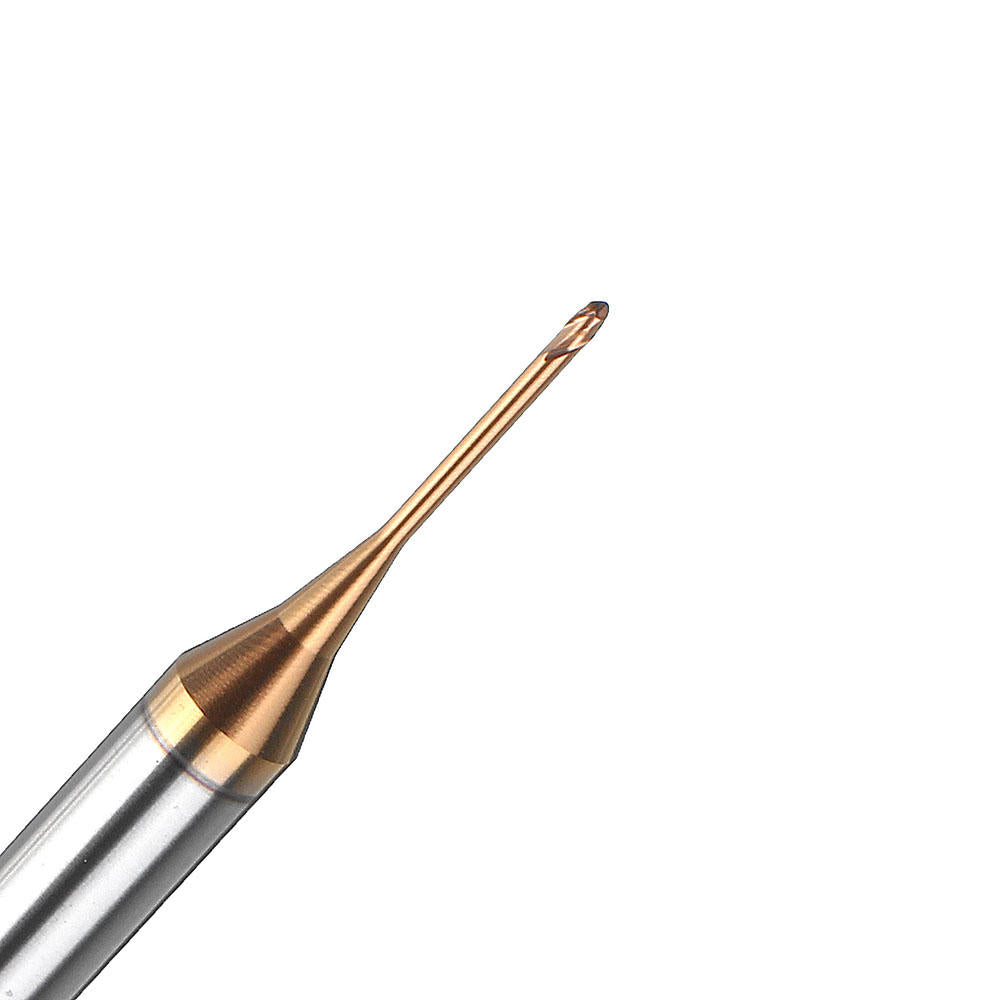 r0.4 2 fluiten kogelneus lange nek frees hrc60 cnc diepe inkeping frees:
