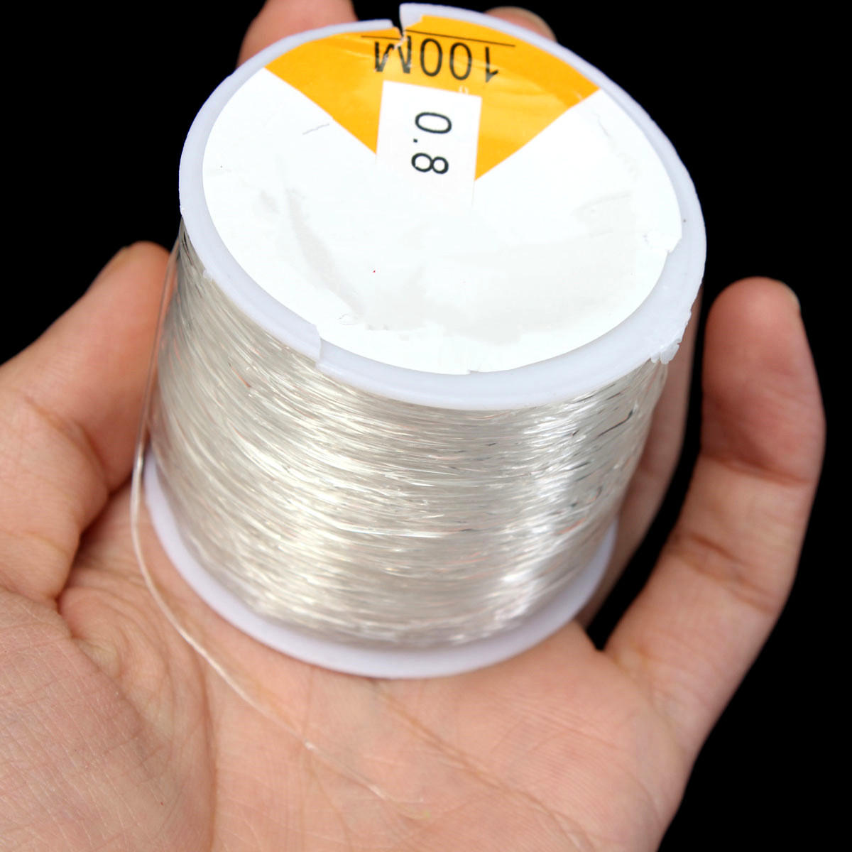 100m crystal line string thread stretch elastisch kralen koord draad voor ketting 0.8mm