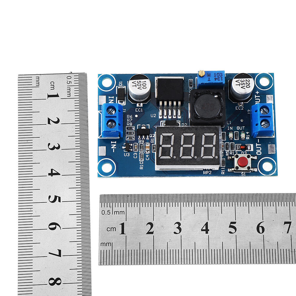 lm2596 dc-dc spanningsregelaar instelbare step-down voedingsmodule met display